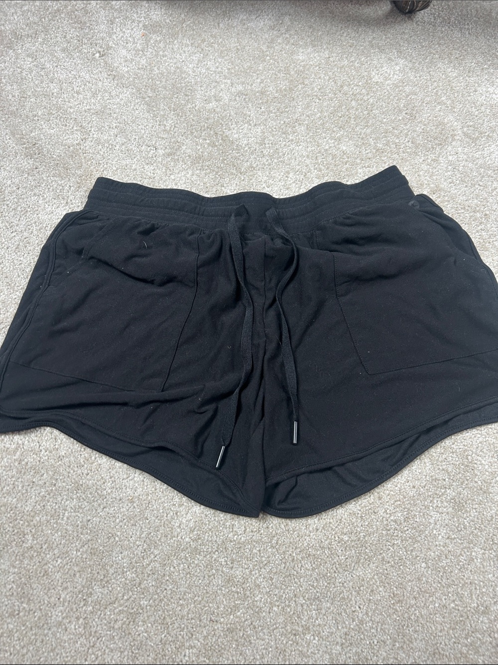 Danskin Black Drawstring Athletic Shorts